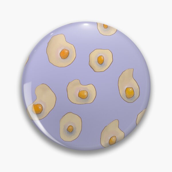 Item preview, Fried Egg Pattern Purple — Blue Lemon Studio Original Illustration designed and sold by BluelemonStudio.