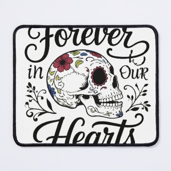 Item preview, Calavera Cat Day of the Dead T-Shirt | "Forever in Our Hearts" | Minimalist Line Art Graphic Tee designed and sold by SKSSTYLe.