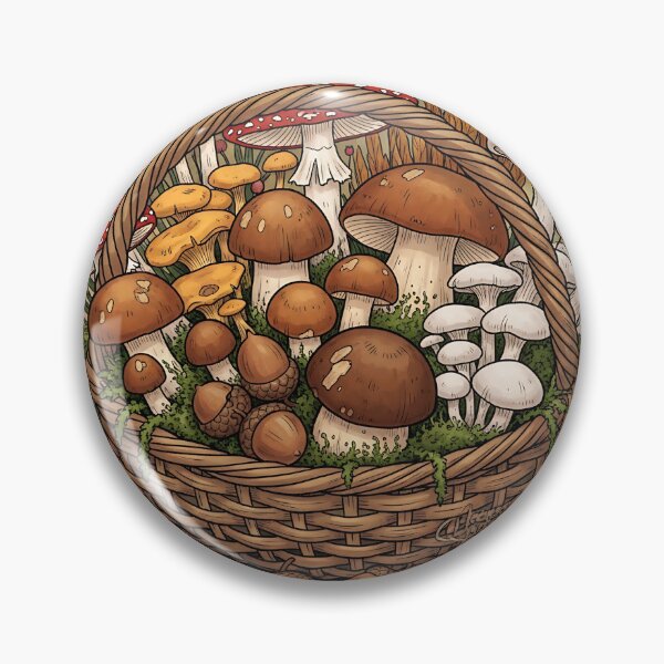 Item preview, Goblincore Mushroom Harvest Basket designed and sold by Michaelragheb.