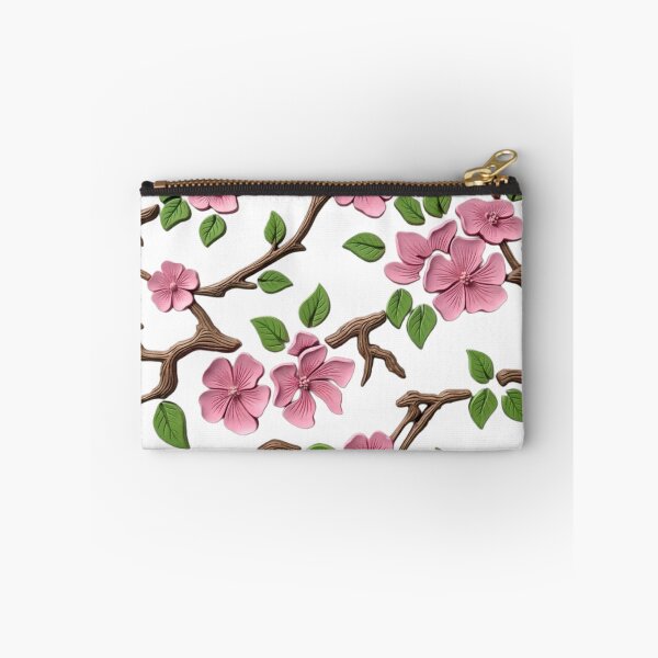 Item preview, 3D Sculpted Pink Cherry Blossom Branches Pattern designed and sold by mackyartsstudio.
