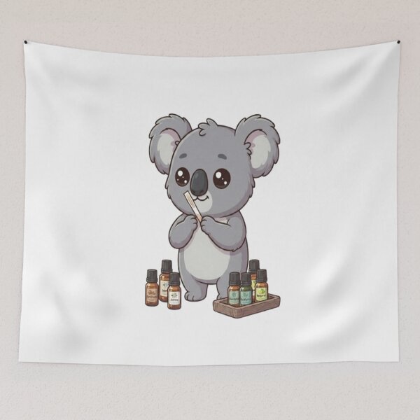 Item preview, Cute Koala Testing Essential Oils designed and sold by Ella_Sketch.