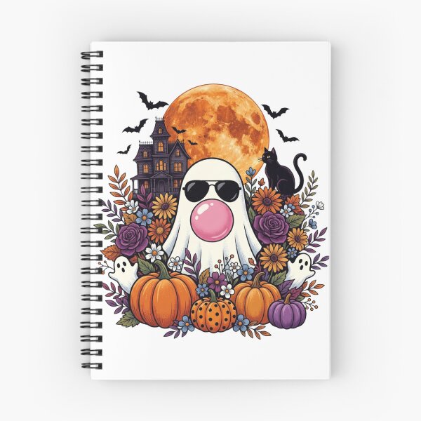 Item preview, Cool Ghost Blowing Bubblegum Halloween Haunted House Autumn designed and sold by raedattia.