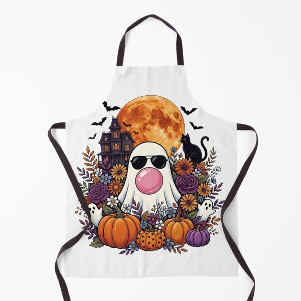 Item preview, Cool Ghost Blowing Bubblegum Halloween Haunted House Autumn designed and sold by raedattia.