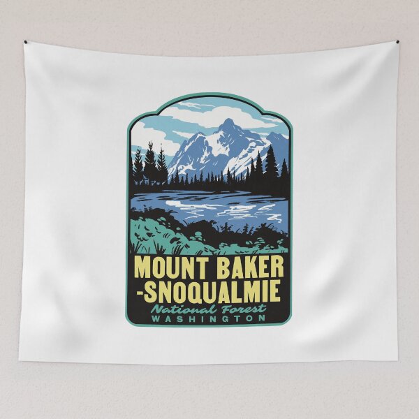Item preview, Mount Baker-Snoqualmie National Forest Picture Lake Art designed and sold by HalpinDesign.