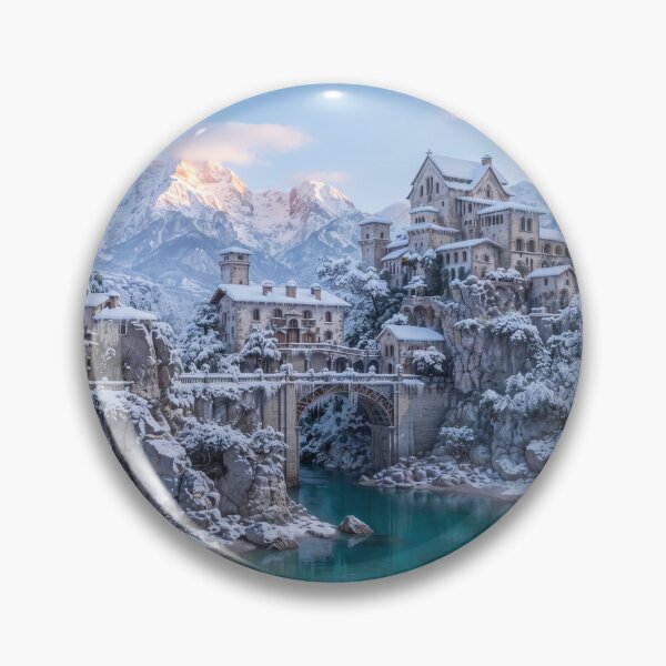 Item preview, Eternal Frost, Snowy Winter Fantasy Citadel designed and sold by BlareBlare.