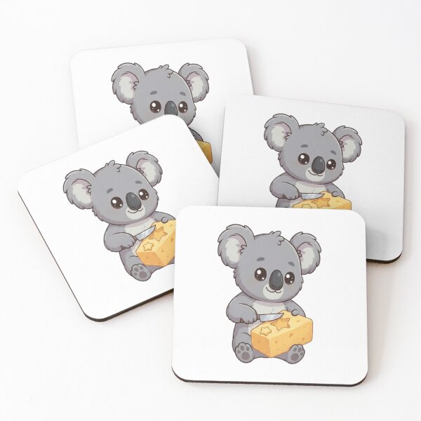 Item preview, Cute Koala Carving Cheese Stars designed and sold by Ella_Sketch.