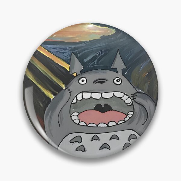 Item preview, scary toro art [[totoros's]] go -%[ghiblis]%- scream aways  designed and sold by Wdanti.