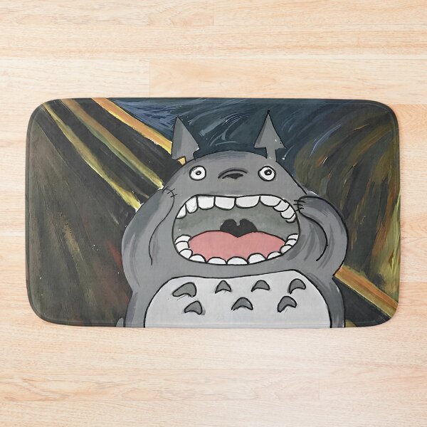 Item preview, scary toro art [[totoros's]] go -%[ghiblis]%- scream aways  designed and sold by Wdanti.