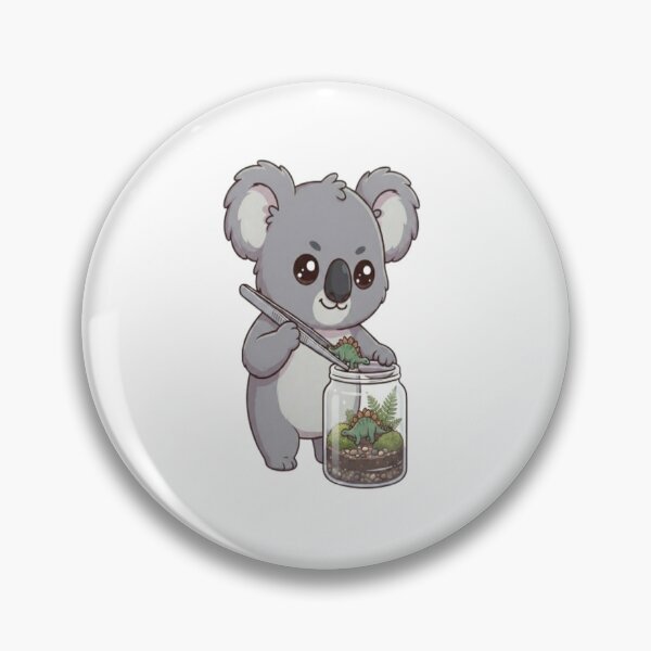 Item preview, Cute Koala Building Dinosaur Terrarium designed and sold by Ella_Sketch.