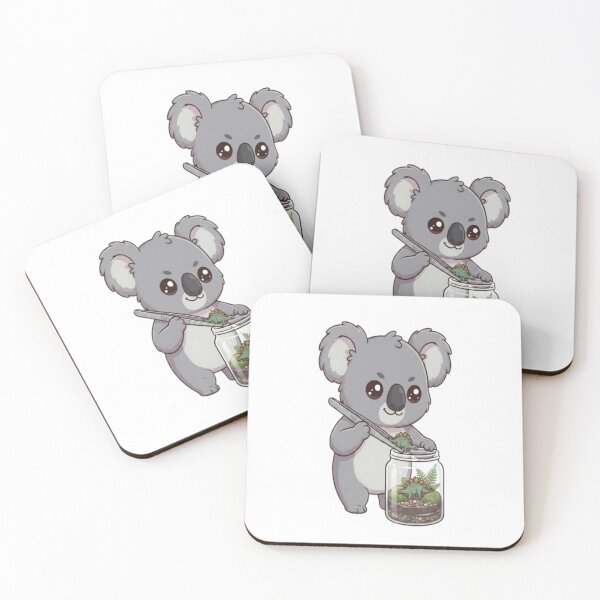 Item preview, Cute Koala Building Dinosaur Terrarium designed and sold by Ella_Sketch.
