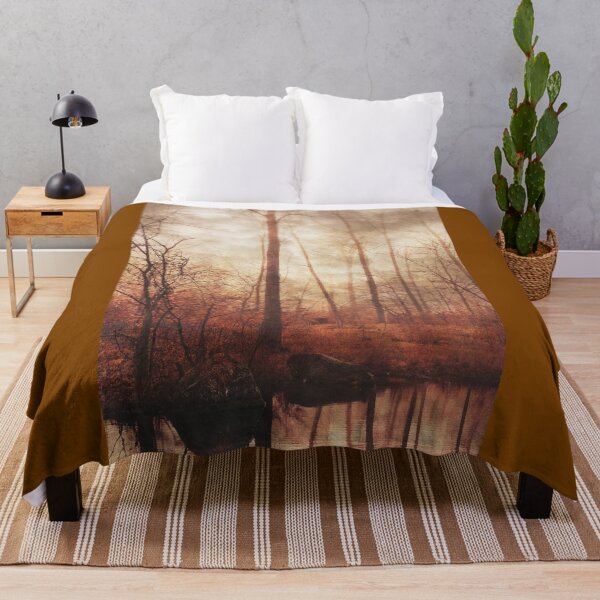 Item preview, Misty Fall Forest Reflecting in Pond designed and sold by Dyrk Wyst Redbubble Shop.