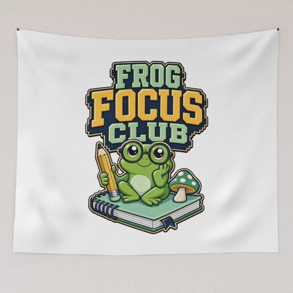 Item preview, Back to School Frog Focus Club designed and sold by Fenay Designs.