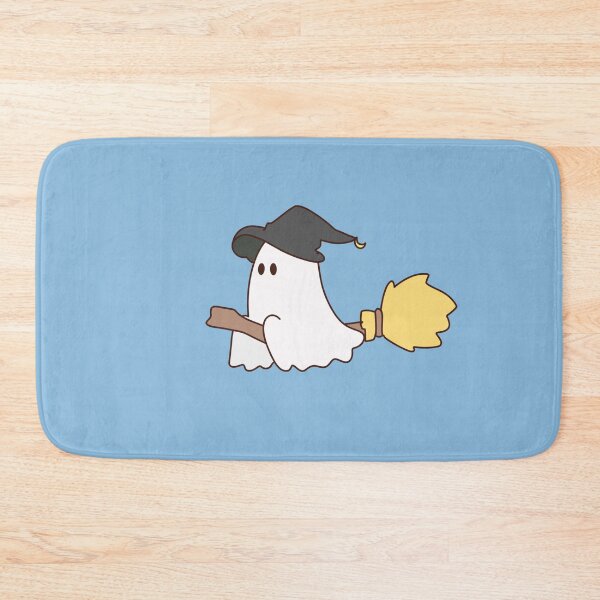 Item preview, Cute Witch Ghost Riding Broomstick Halloween Art designed and sold by Zmonz.