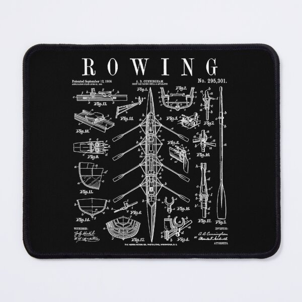 Item preview, Rowing Rower Eight Oar Racing Shell Boat Vintage Patent designed and sold by GrandeDuc.