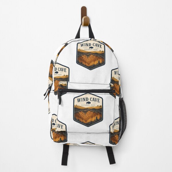 Item preview, Wind Cave National Park Vintage Hiking Travel Badge designed and sold by TravelersGems.