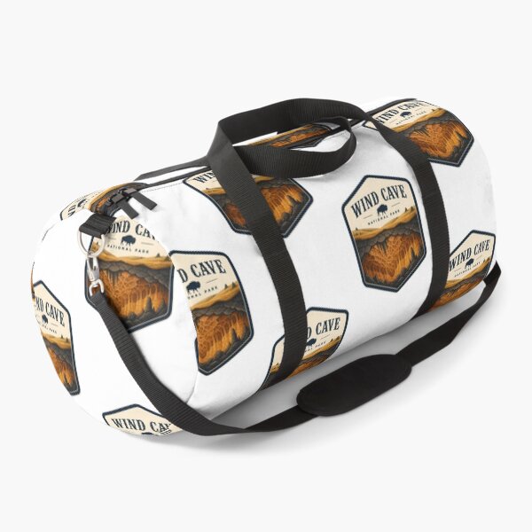 Item preview, Wind Cave National Park Vintage Hiking Travel Badge designed and sold by TravelersGems.