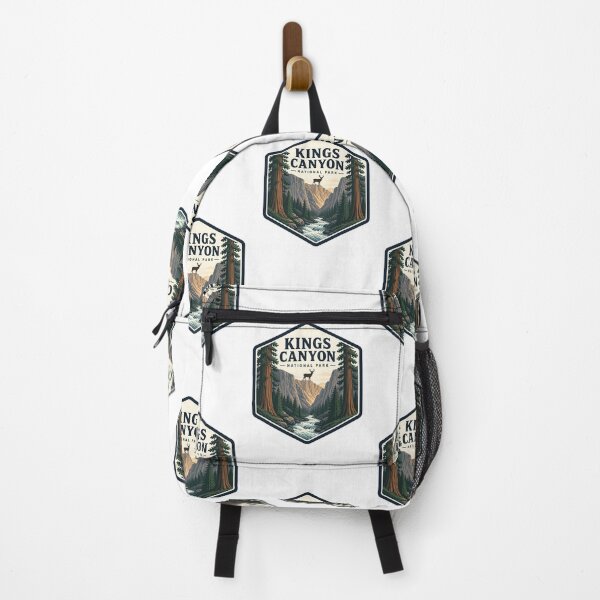 Item preview, Kings Canyon National Park Vintage Hiking Travel Badge designed and sold by TravelersGems.