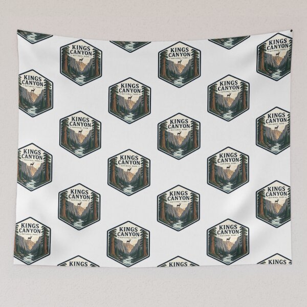Item preview, Kings Canyon National Park Vintage Hiking Travel Badge designed and sold by TravelersGems.