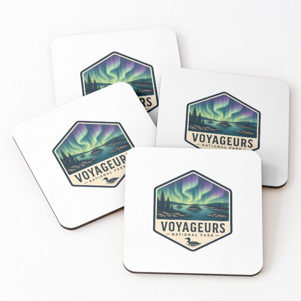 Item preview, Voyageurs National Park Vintage Hiking Travel Badge designed and sold by TravelersGems.