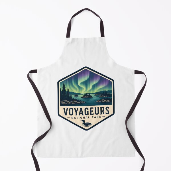 Item preview, Voyageurs National Park Vintage Hiking Travel Badge designed and sold by TravelersGems.