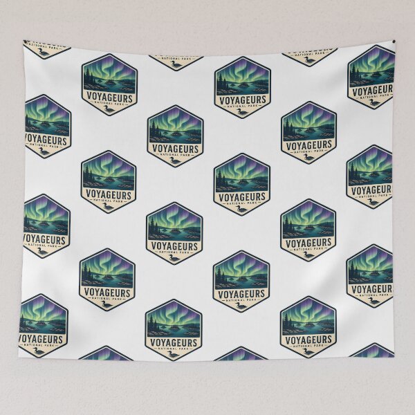 Item preview, Voyageurs National Park Vintage Hiking Travel Badge designed and sold by TravelersGems.