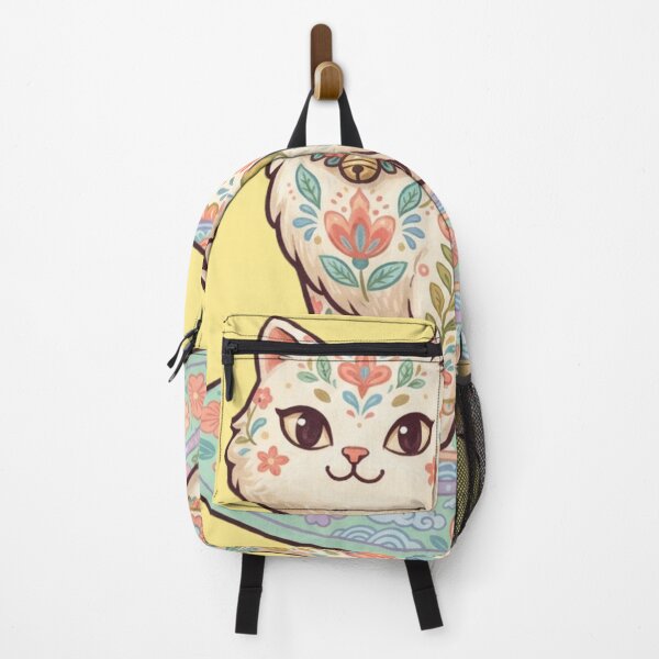 Item preview, Botanical Folk Art Cat Illustration designed and sold by Iampoji.