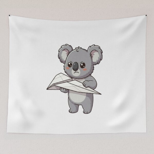 Item preview, Cute Koala Folding Paper Airplane designed and sold by Ella_Sketch.