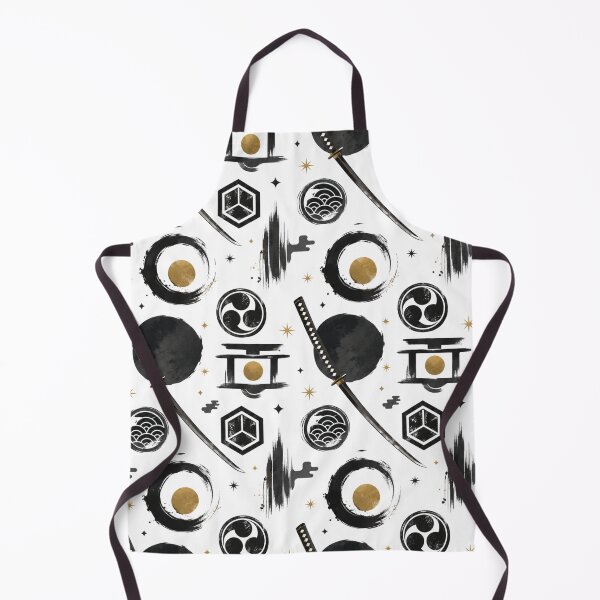 Item preview, Japanese Samurai Black Gold Pattern designed and sold by MoodSupplyStudio.