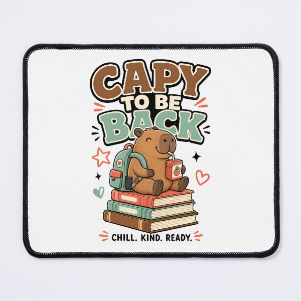 Item preview, Back to School Capybara: Chill, Kind, Ready designed and sold by Fenay Designs.