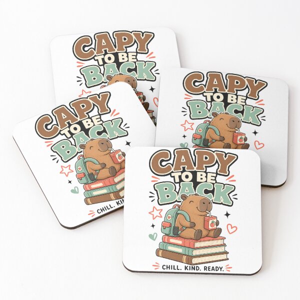 Item preview, Back to School Capybara: Chill, Kind, Ready designed and sold by Fenay Designs.