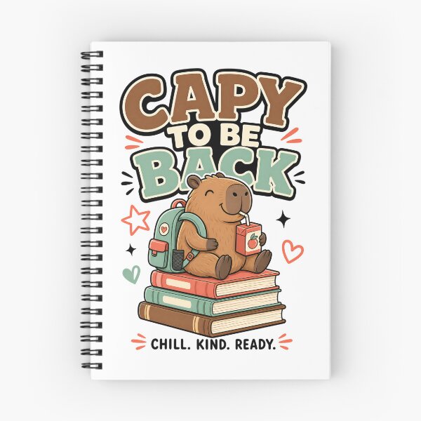 Item preview, Back to School Capybara: Chill, Kind, Ready designed and sold by Fenay Designs.