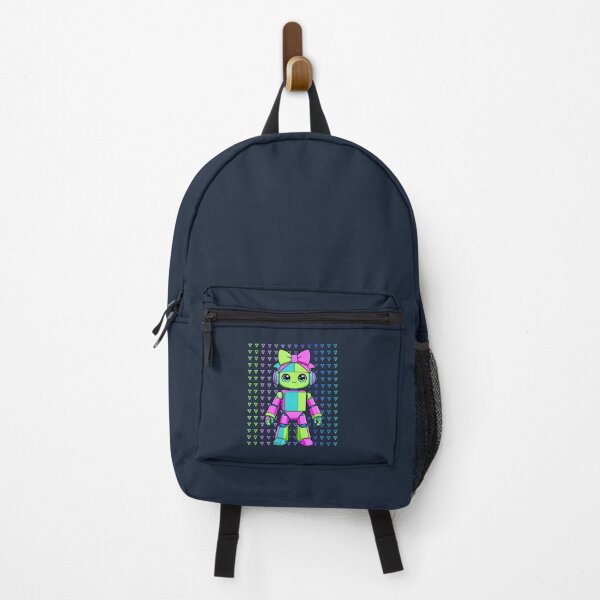 Item preview, Cute Neon Robot Girl – Kawaii Cyberpunk Bot with Bow designed and sold by Aimetoi.