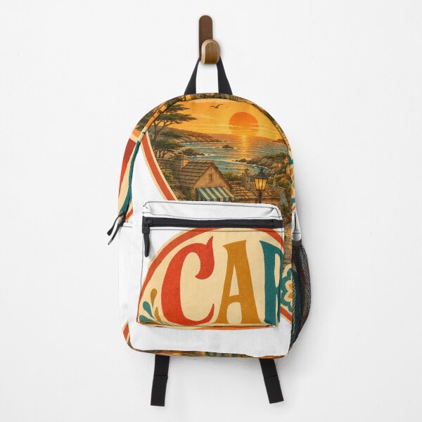 Item preview, Carmel Retro Travel Heart - USA Souvenir Art designed and sold by VisualArtsOasis.