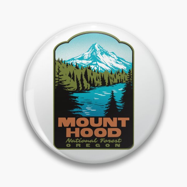 Item preview, Mount Hood National Forest Retro Oregon Travel Art designed and sold by HalpinDesign.