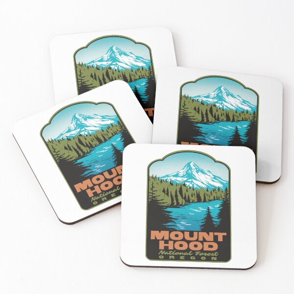 Item preview, Mount Hood National Forest Retro Oregon Travel Art designed and sold by HalpinDesign.