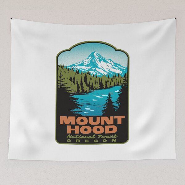 Item preview, Mount Hood National Forest Retro Oregon Travel Art designed and sold by HalpinDesign.