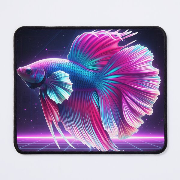 Item preview, Synthwave Neon Betta Fish designed and sold by Michaelragheb.