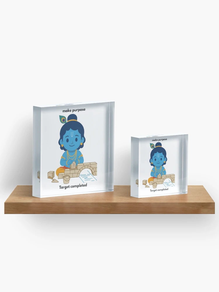 Thumbnail 3 of 5, Acrylic Block, make purpose | Developer Sticker | Programming Tech Humor designed and sold by BhaktiByte.