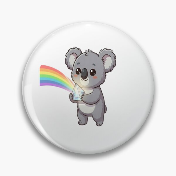 Item preview, Cute Koala Holding Glass Prism designed and sold by Ella_Sketch.