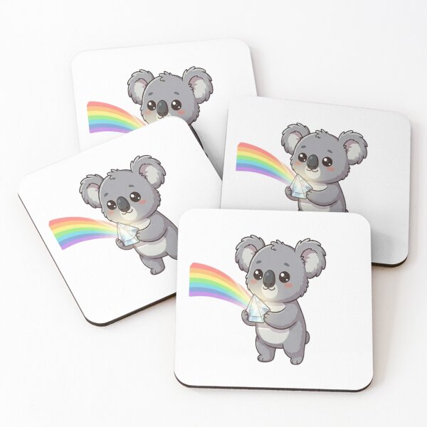 Item preview, Cute Koala Holding Glass Prism designed and sold by Ella_Sketch.