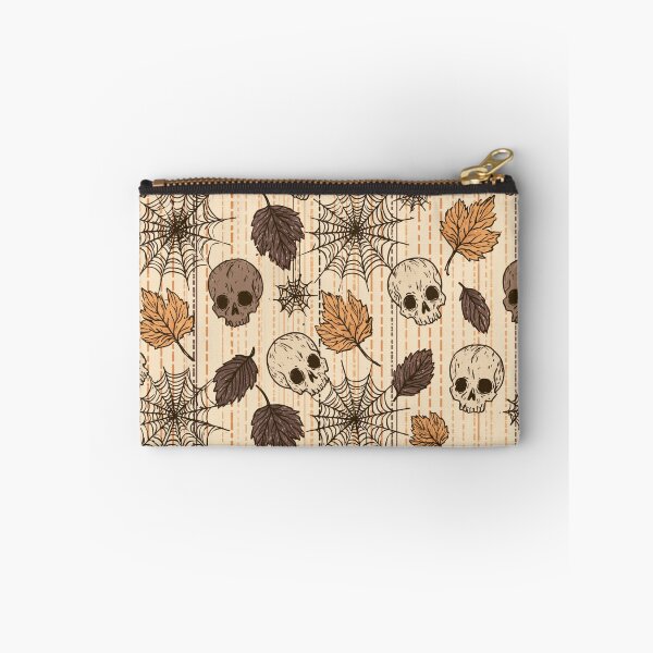 Item preview, Dark Gothic Skulls and Spooky Forest Leaves Pattern designed and sold by VectorForge.