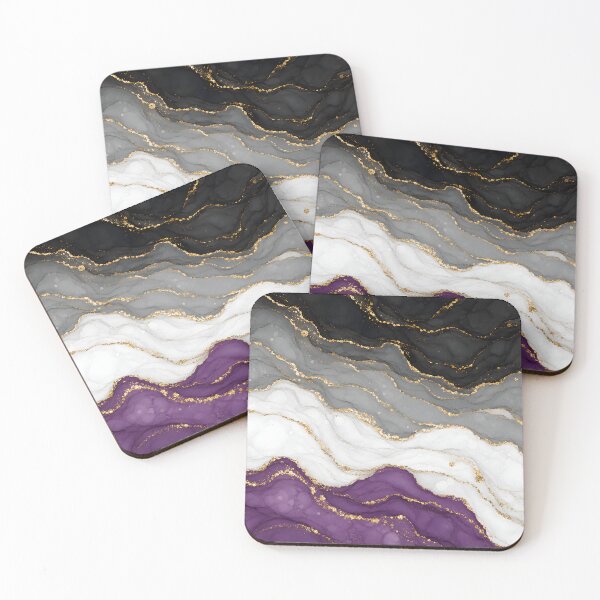 Item preview, Asexual Marble - ACE Pride Flag Colors designed and sold by Travelslightly.