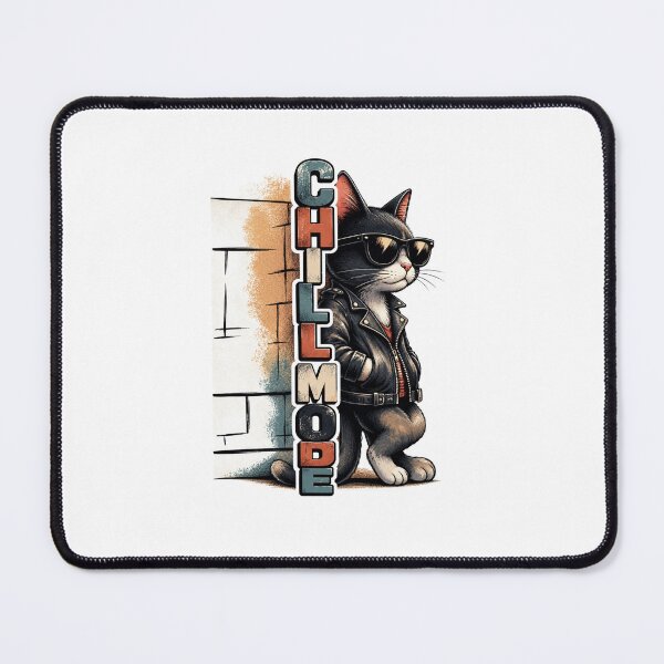 Item preview, Chill Mode Black Cat Cool Sunglasses Kawaii T-Shirt designed and sold by Ashley critters.