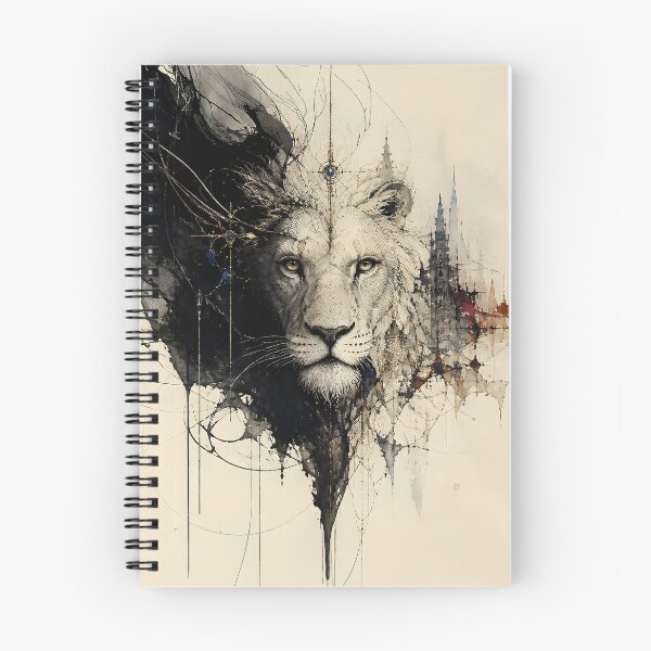 Item preview, Majestic Abstract Lion with Gothic Cityscape designed and sold by Marcu Ioachim.