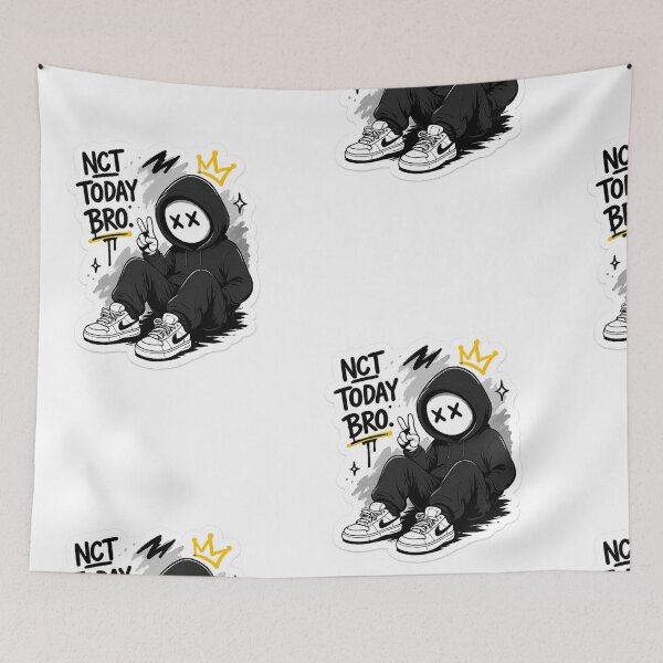 Item preview, Cool Hooded X Eyes Sticker | Gen Z Streetwear Aesthetic | Graffiti Cartoon designed and sold by Sticker Hubs.