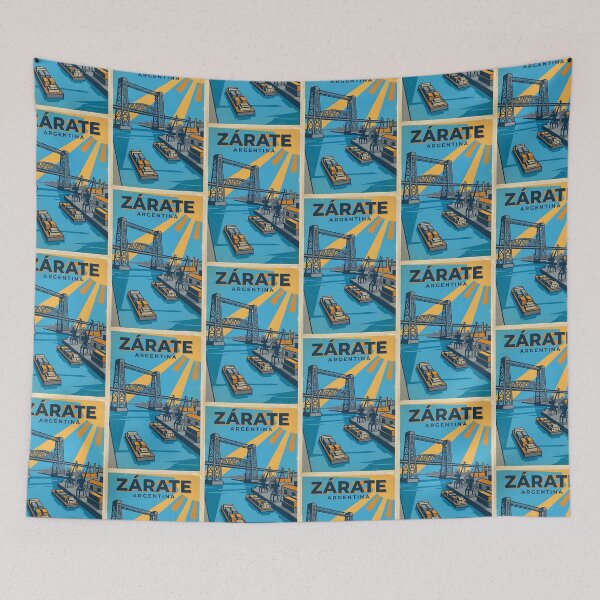 Item preview, Zárate Buenos Aires Argentina Vintage Travel Poster designed and sold by TravelersGems.