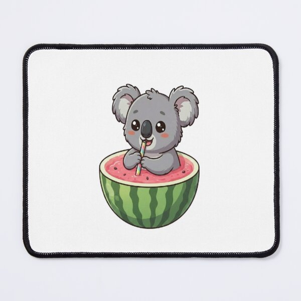 Item preview, Cute Koala Drinking Watermelon Juice designed and sold by Ella_Sketch.