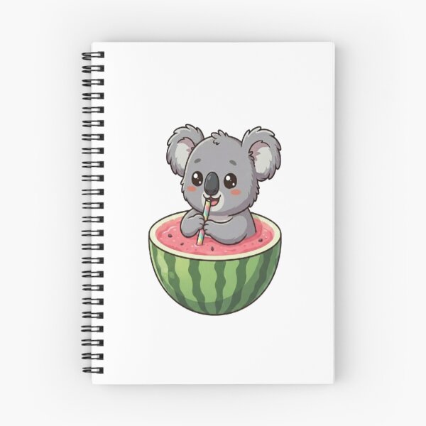 Item preview, Cute Koala Drinking Watermelon Juice designed and sold by Ella_Sketch.