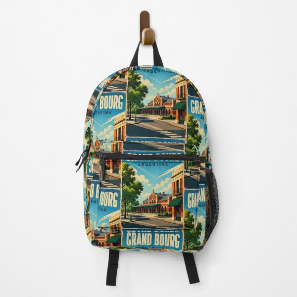 Item preview, Grand Bourg Buenos Aires Argentina Vintage Travel Poster designed and sold by TravelersGems.