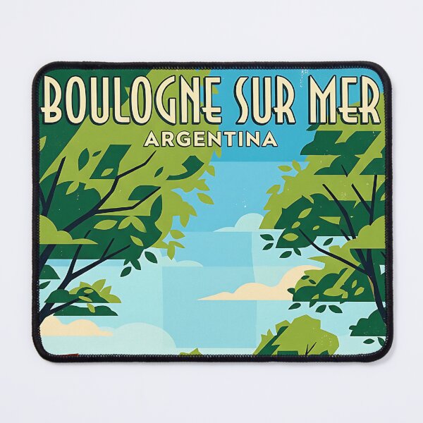 Item preview, Boulogne Sur Mer Buenos Aires Argentina Vintage Travel Poster designed and sold by TravelersGems.